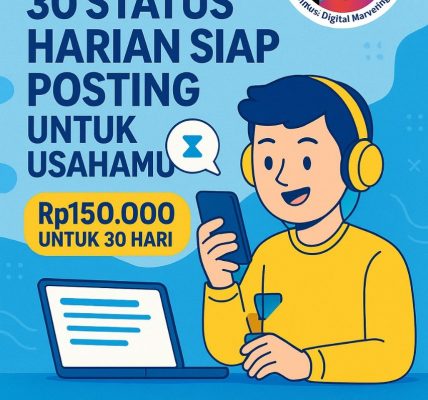 Dapatkan 30 Status Harian Siap Posting Untuk Usahamu